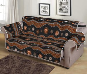 Australian Aboriginal Art Pattern Print Sofa Protector