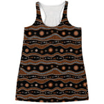 Australian Aboriginal Art Pattern Print Women's Racerback Tank Top