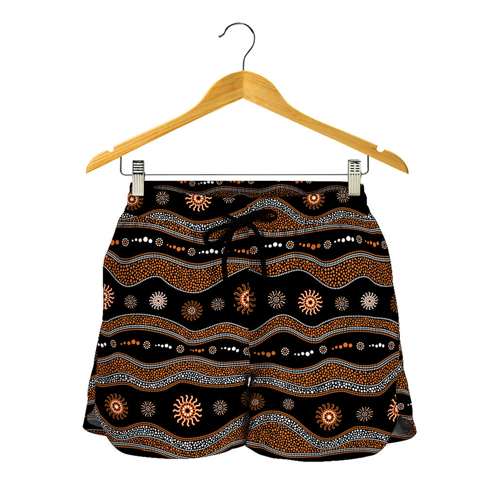 Australian Aboriginal Art Pattern Print Women's Shorts