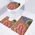 Australian Aboriginal Art Print 3 Piece Bath Mat Set
