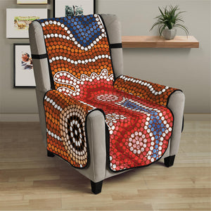 Australian Aboriginal Art Print Armchair Protector