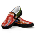 Australian Aboriginal Art Print Black Slip On Sneakers