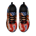 Australian Aboriginal Art Print Black Sneakers