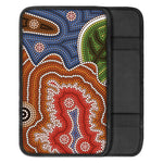 Australian Aboriginal Art Print Car Center Console Cover