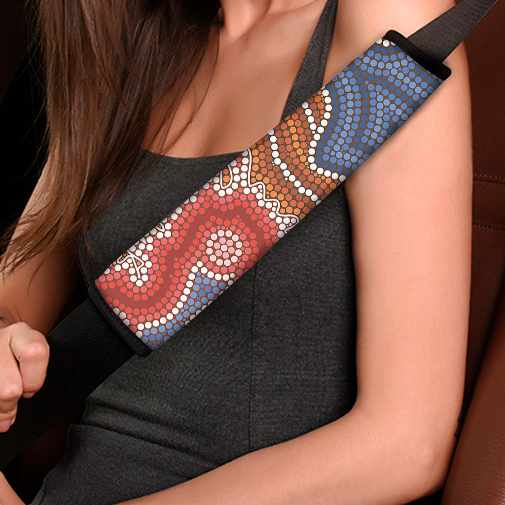 Australian Aboriginal Art Print Car Seat Belt Covers