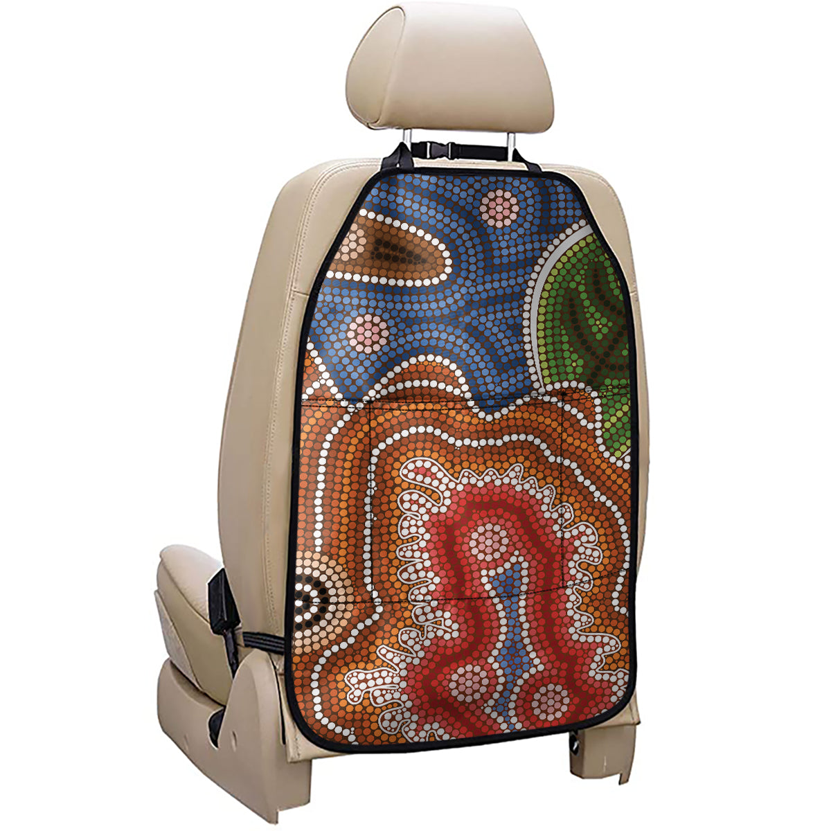 Australian Aboriginal Art Print Car Seat Organizers