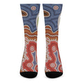 Australian Aboriginal Art Print Crew Socks