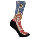 Australian Aboriginal Art Print Crew Socks
