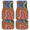 Australian Aboriginal Art Print Front and Back Car Floor Mats