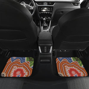 Australian Aboriginal Art Print Front and Back Car Floor Mats