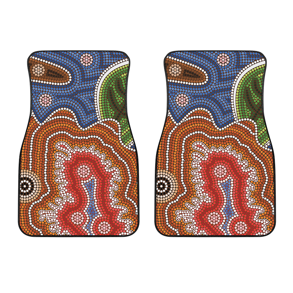 Australian Aboriginal Art Print Front Car Floor Mats