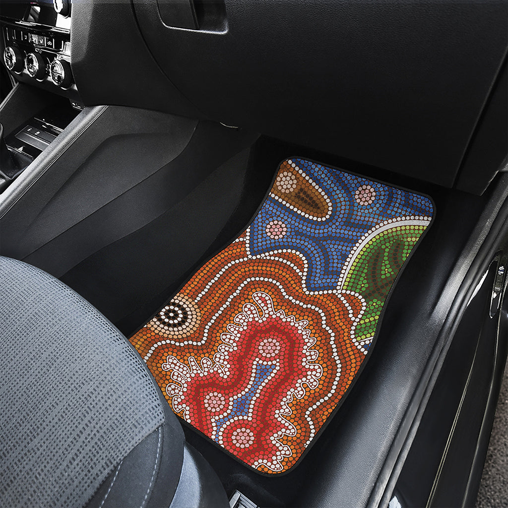 Australian Aboriginal Art Print Front Car Floor Mats