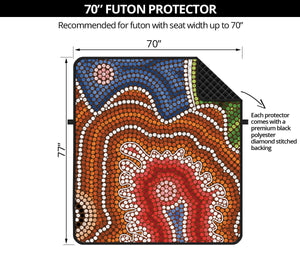 Australian Aboriginal Art Print Futon Protector