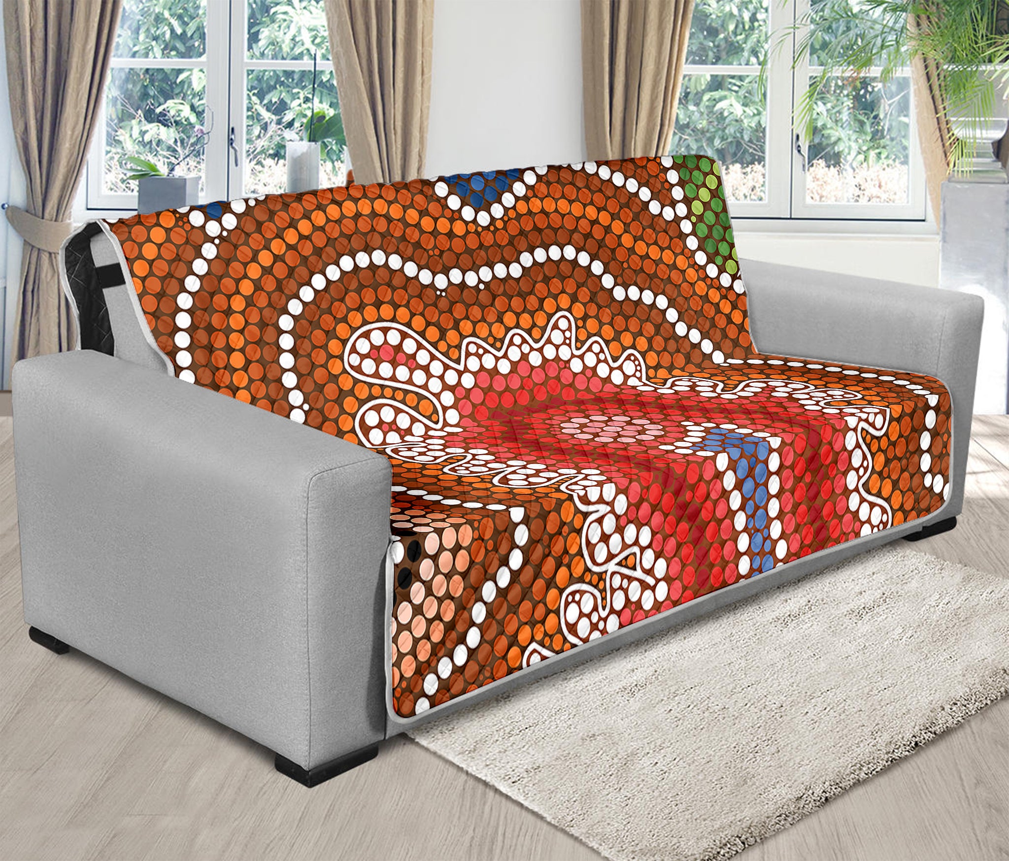 Australian Aboriginal Art Print Futon Protector