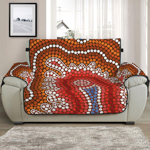 Australian Aboriginal Art Print Half Sofa Protector