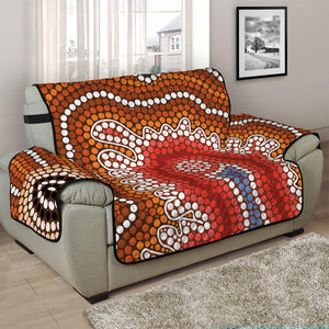 Australian Aboriginal Art Print Half Sofa Protector