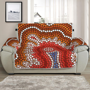 Australian Aboriginal Art Print Half Sofa Protector