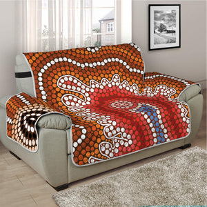 Australian Aboriginal Art Print Half Sofa Protector