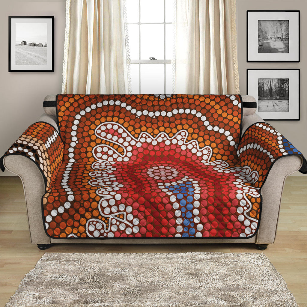 Australian Aboriginal Art Print Loveseat Protector