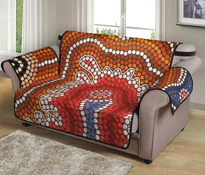 Australian Aboriginal Art Print Loveseat Protector