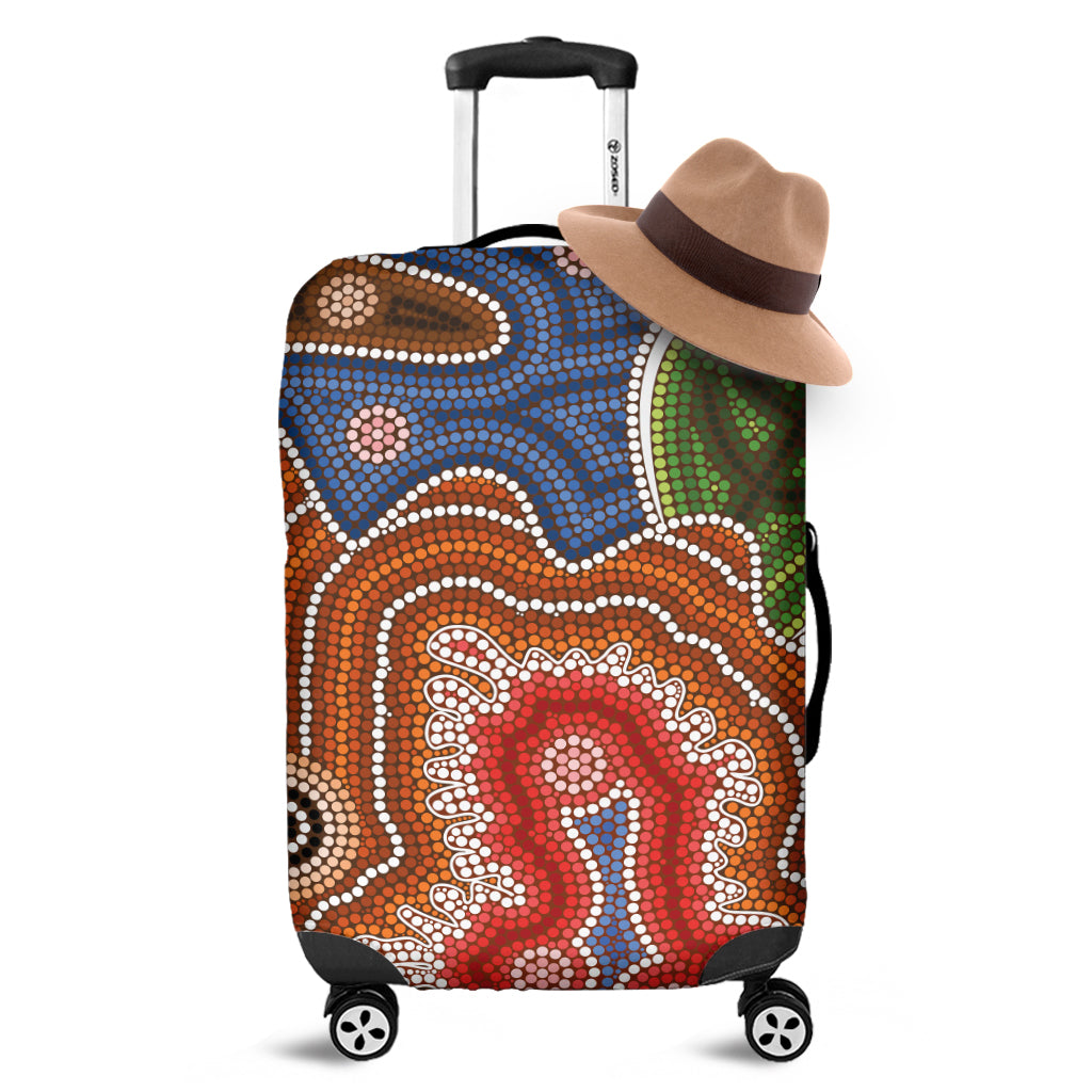 Australian Aboriginal Art Print Luggage Cover