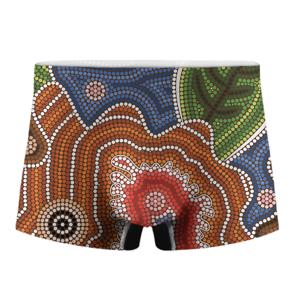 Australian Aboriginal Art Print Men's Boxer Briefs