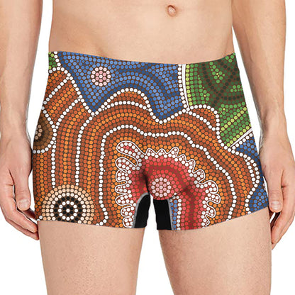 Australian Aboriginal Art Print Men's Boxer Briefs