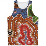 Australian Aboriginal Art Print Men's Tank Top