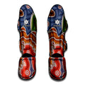 Australian Aboriginal Art Print Muay Thai Shin Guards
