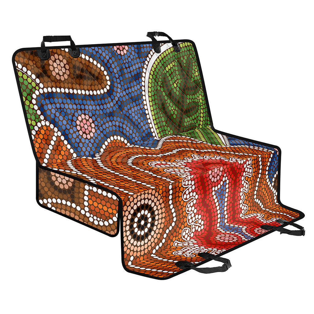 Australian Aboriginal Art Print Pet Car Back Seat Cover