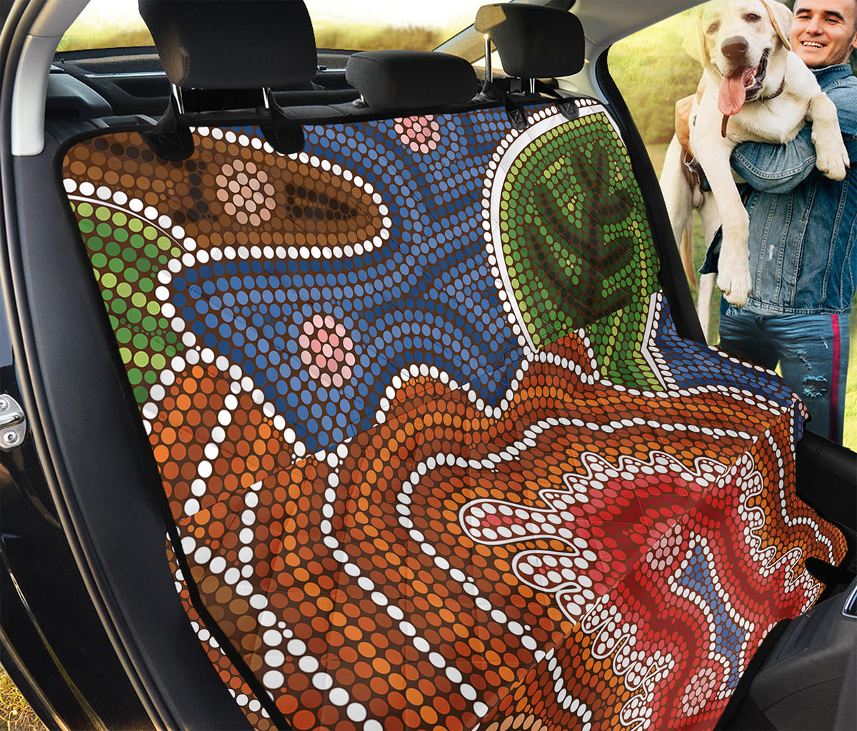 Australian Aboriginal Art Print Pet Car Back Seat Cover