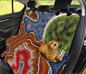 Australian Aboriginal Art Print Pet Car Back Seat Cover