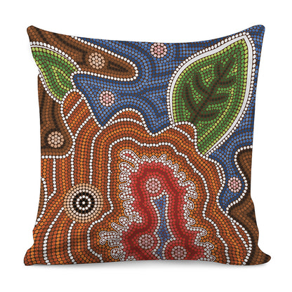 Australian Aboriginal Art Print Pillow Cover