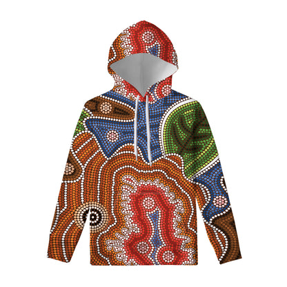 Australian Aboriginal Art Print Pullover Hoodie
