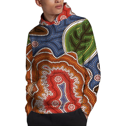 Australian Aboriginal Art Print Pullover Hoodie