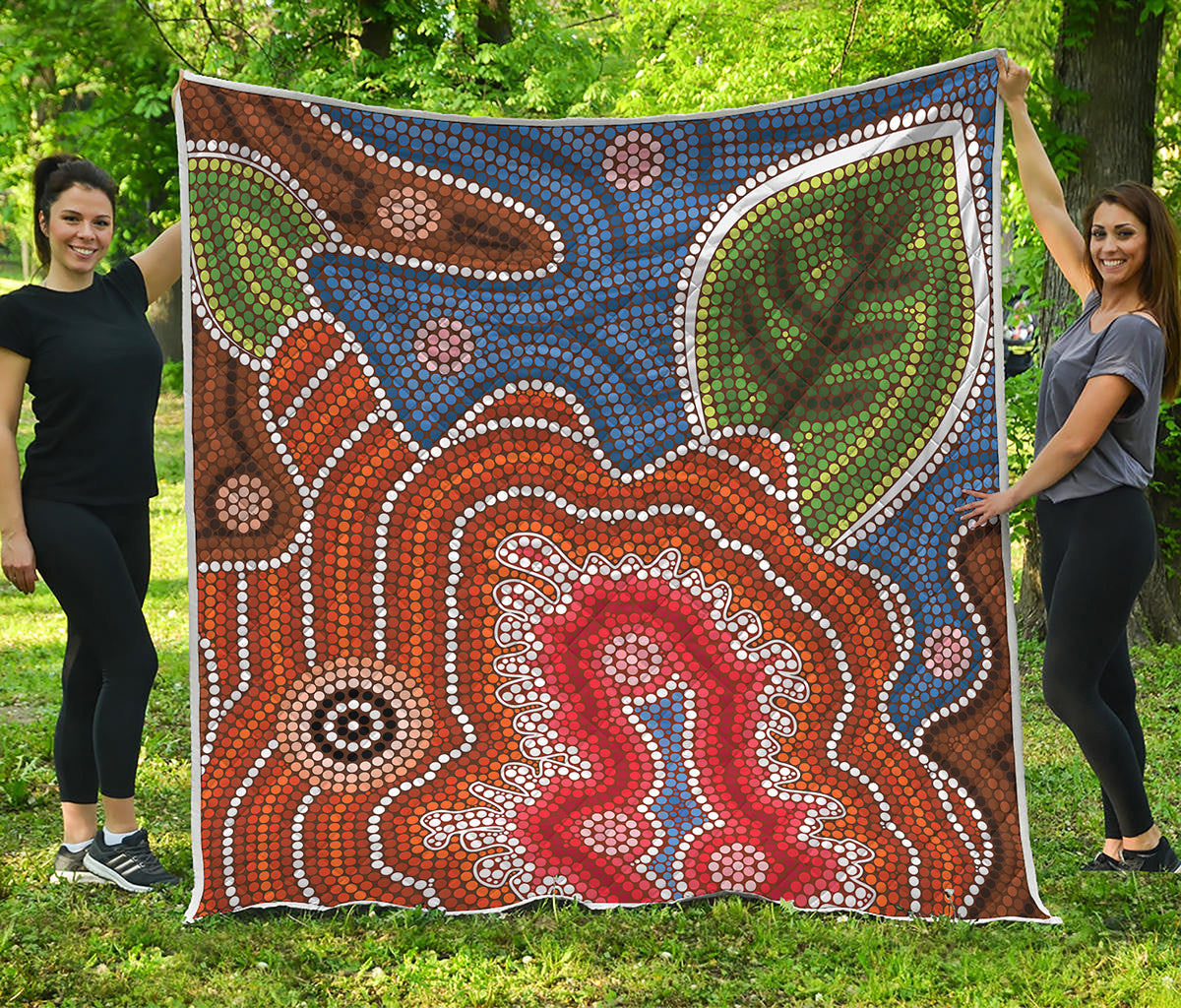 Australian Aboriginal Art Print Quilt