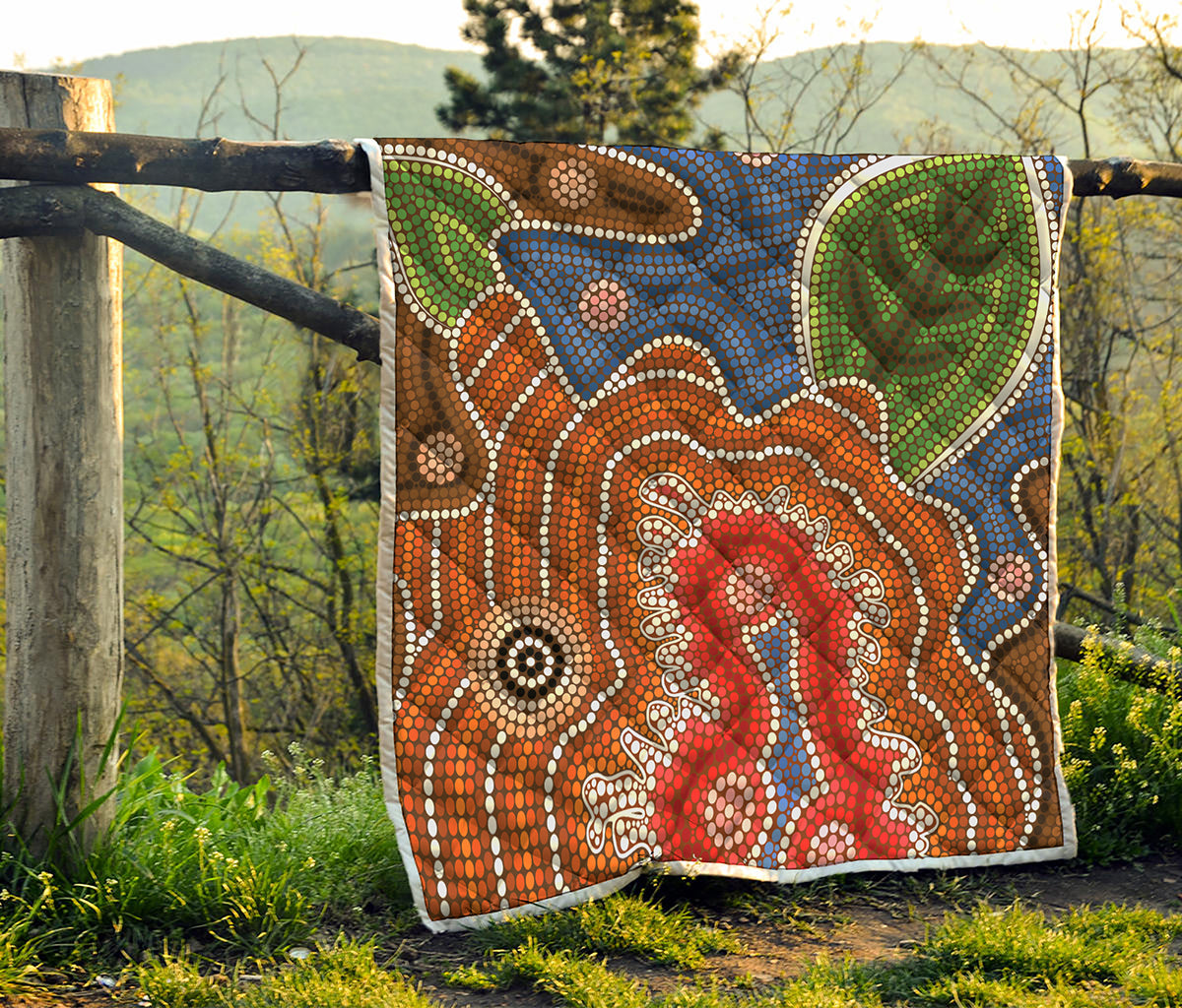 Australian Aboriginal Art Print Quilt