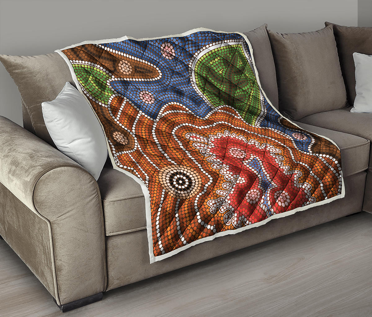 Australian Aboriginal Art Print Quilt