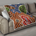 Australian Aboriginal Art Print Quilt