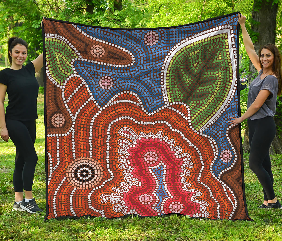Australian Aboriginal Art Print Quilt