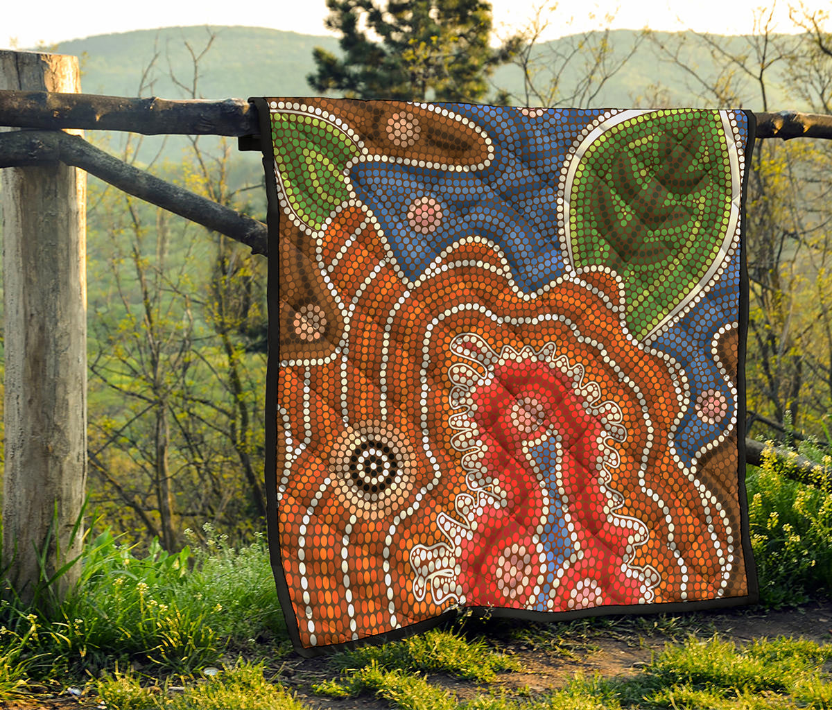 Australian Aboriginal Art Print Quilt