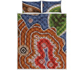 Australian Aboriginal Art Print Quilt Bed Set