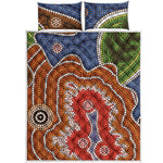Australian Aboriginal Art Print Quilt Bed Set
