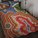Australian Aboriginal Art Print Quilt Bed Set