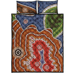 Australian Aboriginal Art Print Quilt Bed Set