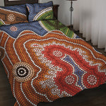 Australian Aboriginal Art Print Quilt Bed Set