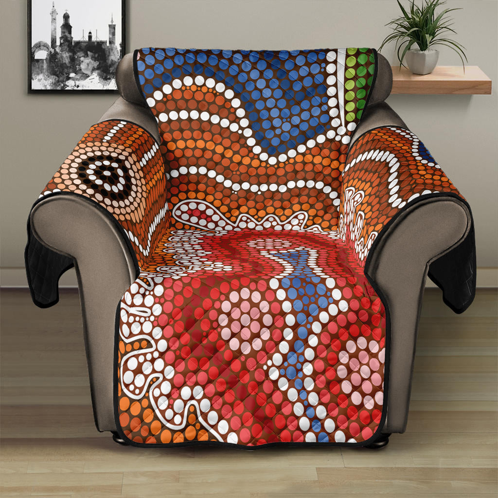 Australian Aboriginal Art Print Recliner Protector