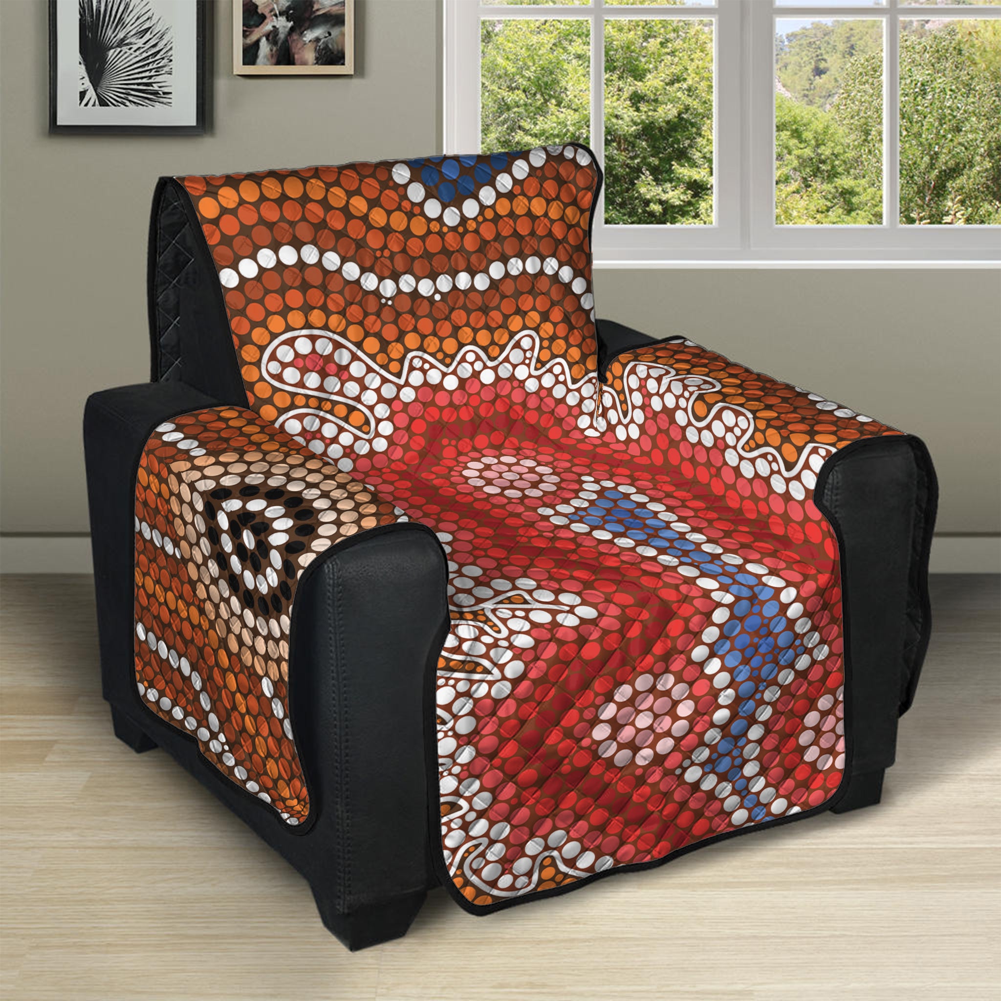 Australian Aboriginal Art Print Recliner Protector