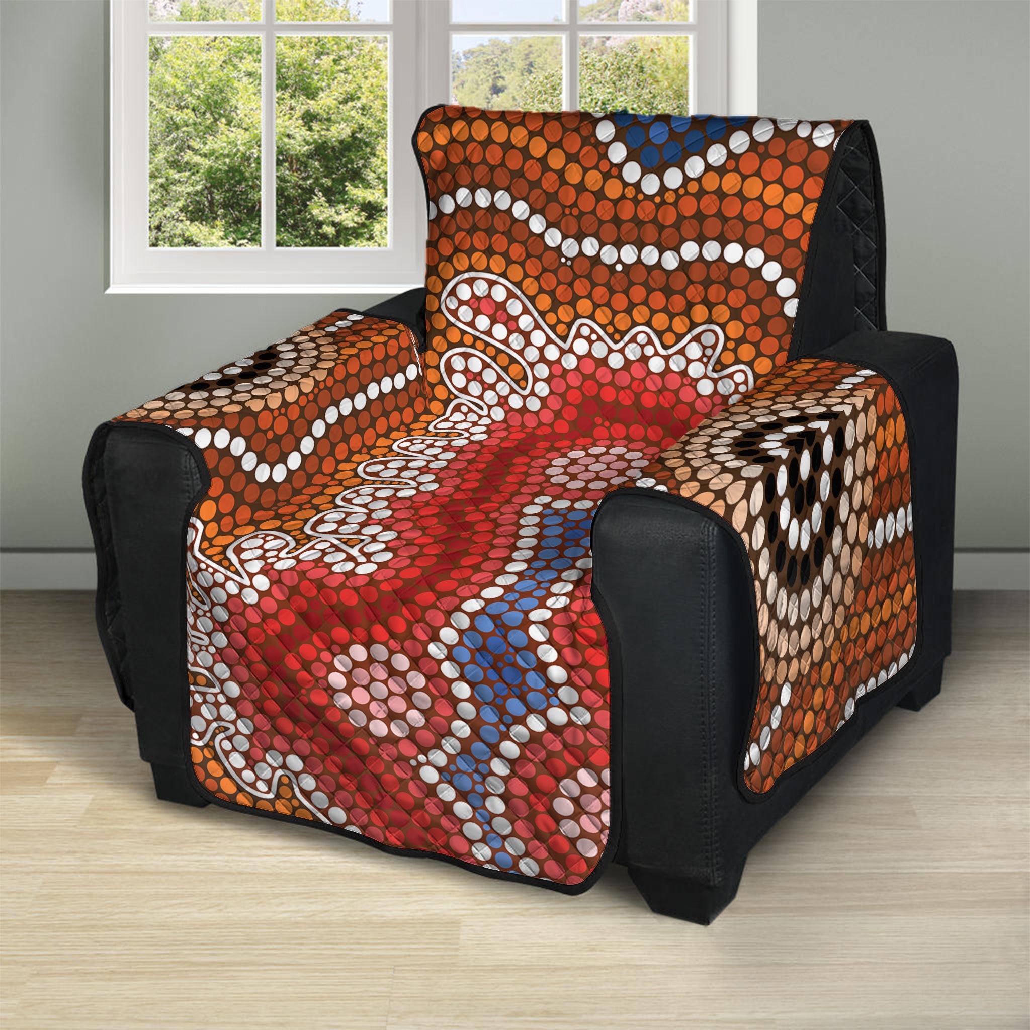 Australian Aboriginal Art Print Recliner Protector