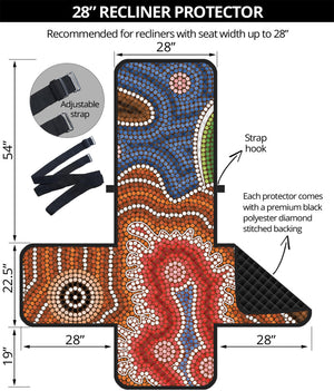 Australian Aboriginal Art Print Recliner Protector